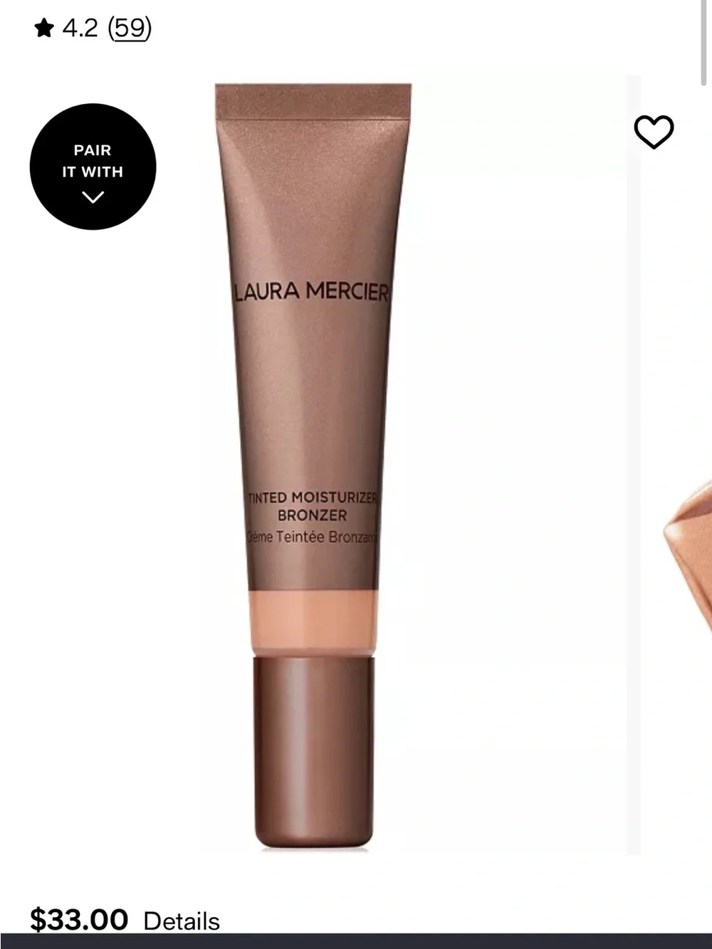 Laura Mercier Tinted Moisturizer Bronzer in 02 Sundrop